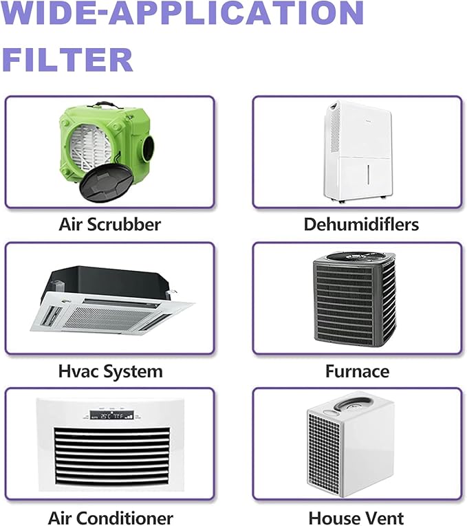 10x10x1 Furnace Air Filters MERV 11, JASENG 4 Pack AC Furnace Filter MPR 1000 & FPR 7 Filtering, HVAC Air Filter Replacement (exact dimensions: 9 3/4"x9 3/4"x3/4")