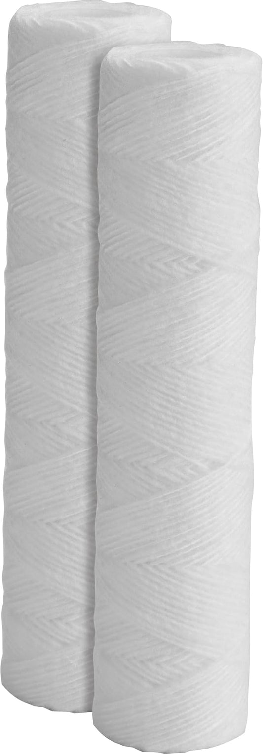 GE FXWSC Whole House Water Filter, Replacement for Water Filtration System, NSF Certified: Reduces Sediment, Rust & Other Impurities, Replace Every 3 Months for Best Results, 2 Filters