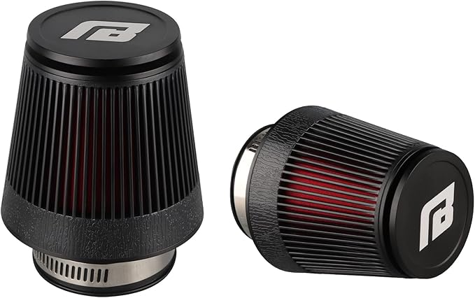 NIBBI Racing CNC 48MM Air Filter Round Tapered,Universal Air Filters for Dirt Bike ATV Quad Go Kart Pit Dirt Bike Parts