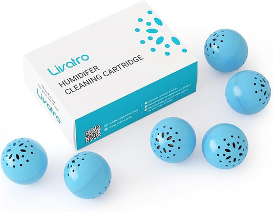Humidifier Cleaning Ball – Fights Mold & Odor, Prevents Hard Water Build-Up, Eliminates White Dust, For All Humidifiers & Fish Tanks