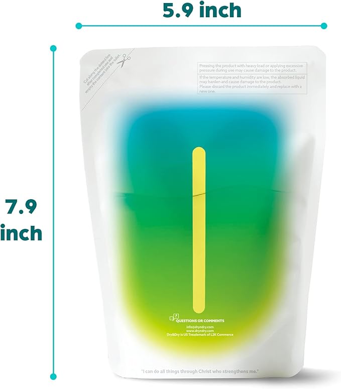 Dry & Dry [4 Packs Standing Moisture Absorbers to Control Excess Moisture for Basement, Closets, Bathrooms, Laundry Rooms - Moisture Absorbers Moisture Absorber