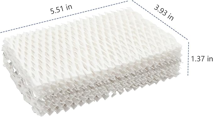 Replacement Humidifier Filters, Compatible with Equate EQWF813 PCWF813 Relion RCM832 RCM-832N Protec RWF813 EQ-2119-UL PCCM-832N Cool Mist Humidifiers Wick Filter (8 Pack)
