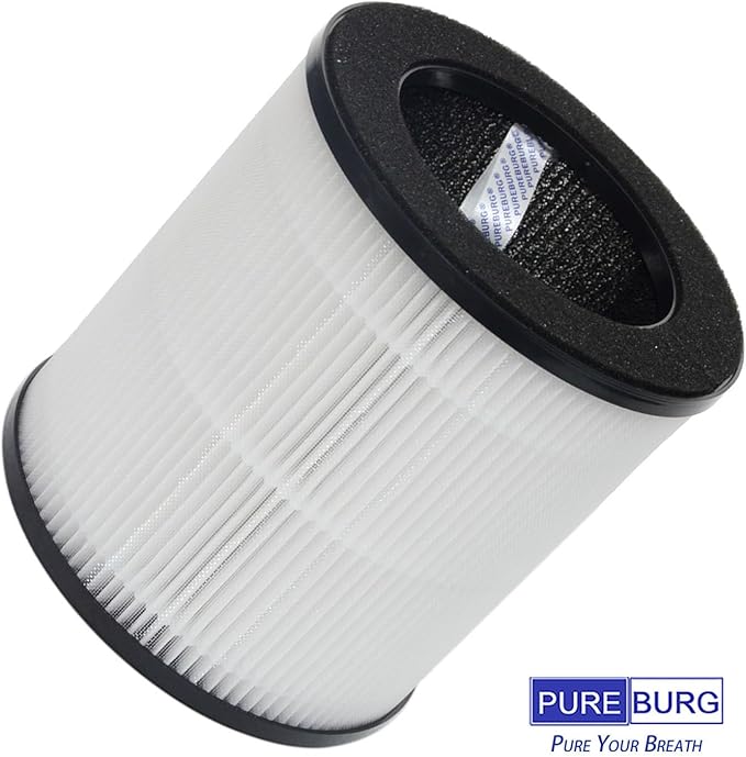 PUREBURG Replacement Filter Compatible with Tailulu AP100 Air Purifiers,3-Pack H13 True HEPA Activated Carbon 3-Stage Filtration Air Clean Dust VOCs