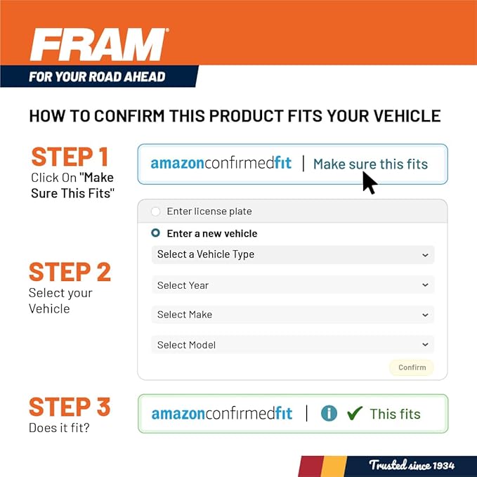 FRAM Fresh Breeze Cabin Air Filter Replacement for Car Passenger Compartment w/ Arm and Hammer Baking Soda, Easy Install, CF9846A for Subaru and Toyota Vehicles