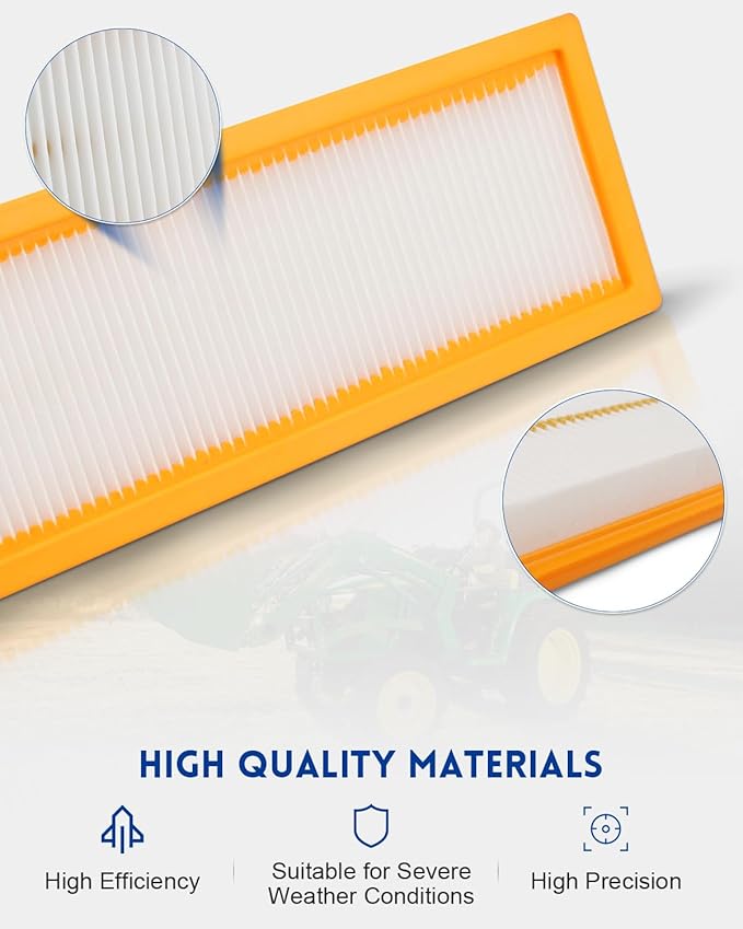 MIU10010 Cab Fresh Air Filter, Cabin Recirculation Filter Fit for John Deere 3320 3520 3720 4720 3033R 3045R 3046R 3039R 4044R 4066R Compact Utility Tractor