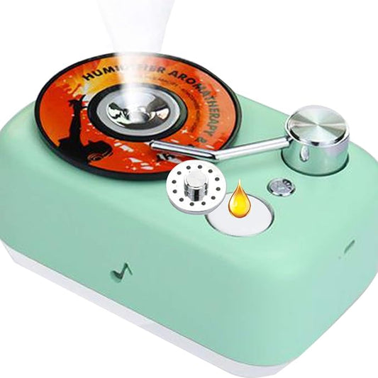 Mini Car Humidifier Cool Mist Humidifiers Sprayer for Bedroom Vehicle Travel Office Baby Portable 300 ML USB Personal Air Freshener with 7 Colorful LED Night Light and Auto Shut-Off