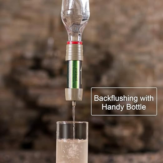 Miniwell Gravity Water Filter Straw - Ultralight, Versatile Hiker Filter with Bucket Connector. Emergency Kit for Hurricane Storm Supplies