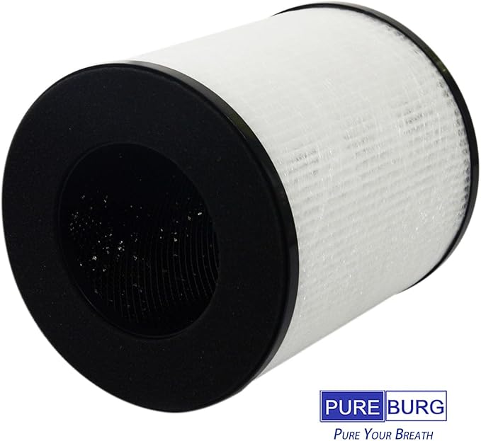 PUREBURG Replacement Filter Compatible with Tredy TD-1300, Tenergy Renair, Cool-Living CL-6070A, BEABA HEPA Air Purifer, H13 HEPA Activated Carbon 2-in-1 2-Pack
