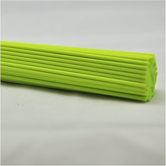 100 Pieces Fiber Reed Diffuser Replacement Refill Sticks (12" x 3mm, Fluorescent Green)
