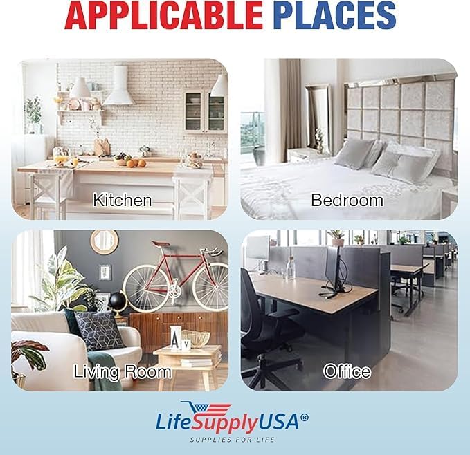 LifeSupplyUSA HWF75 Humidifier Filter D Wick Replacement Compatible with Holmes HWF75CS, HM3500, HM3600, Sunbeam SCM3501, SCM3502, Honeywell HCM6009 Cool Mist Humidifiers