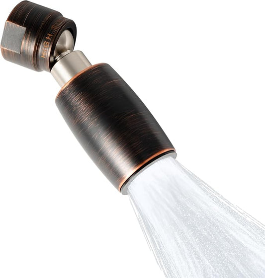 High Sierra Showerheads® - CLASSIC™ Solid Metal 2.0 GPM Award Winning, High Pressure Shower Head, Patented Nozzle Never Clogs - Oil Rubbed Bronze Finish
