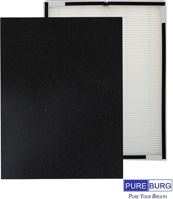 PUREBURG Replacement Filter Set Compatible with Purafide Air XP360 Air Purifier, H13 HEPA 4-Stage Filtration Activated Carbon Pre-Filters Air Clean Dust VOCs Odor