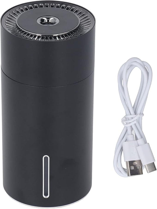 Car Diffuser for Essential Oils, Portable Humidifiers for Travel 7 Color Car Essential Oil Diffuser USB Humidifier(Black)