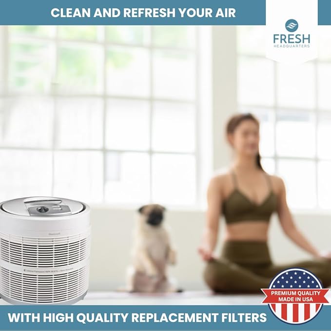 2-Pack Premium Activated Carbon and Zeolite Prefilter - Versatile Dual Action Carbon Replacement Filter and Extends HEPA Filter Life - Compatible with Honeywell Air Purifiers Models