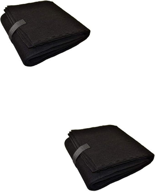 CFS – Pack of 2, Premium Cut-to-Fit Universal Activated Carbon Pad for Air Filter C HEPA Clean, HRF-C1 - Charcoal Air Filter Sheet – Black