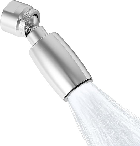 High Sierra Showerheads® - CLASSIC™ Solid Metal 2.0 GPM Award Winning, High Pressure Shower Head, Patented Nozzle Never Clogs - Polished Chrome Finish