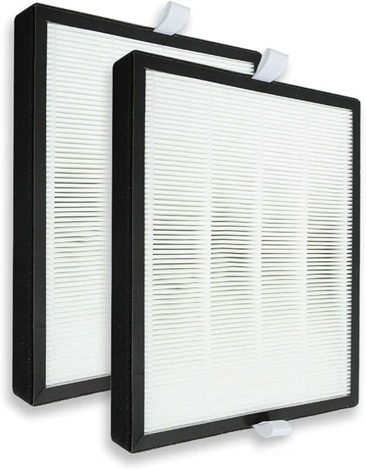 PUREBURG Replacement Filter Compatible with PARTU BS-10 Air Purifier, 2-Pack H13 HEPA Activated Carbon 2-in-1 3-Stage Filtration Air Clean Dust