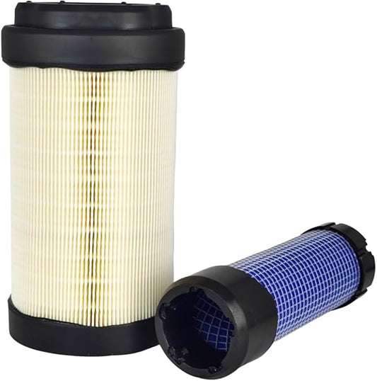 Primary Secondary Air Filter Set Compatible with John Deere 2018-UP 1023E 1025R 1026R 2025R 2026R Tractor, 2400 2700 2750 E-Cut Hybrid, 2550 Precisioncut Triplex Riding Mower LVU34503 LVU34504