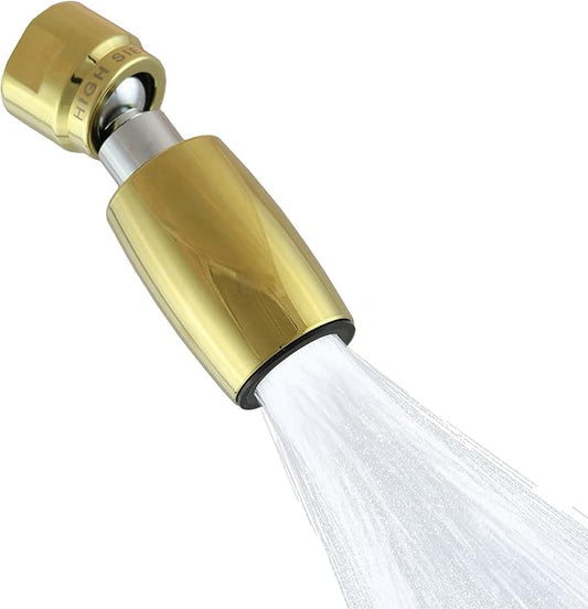 High Sierra Showerheads® - CLASSIC™ Solid Metal 2.0 GPM Award Winning, High Pressure Shower Head, Patented Nozzle Never Clogs - Polished Brass Finish
