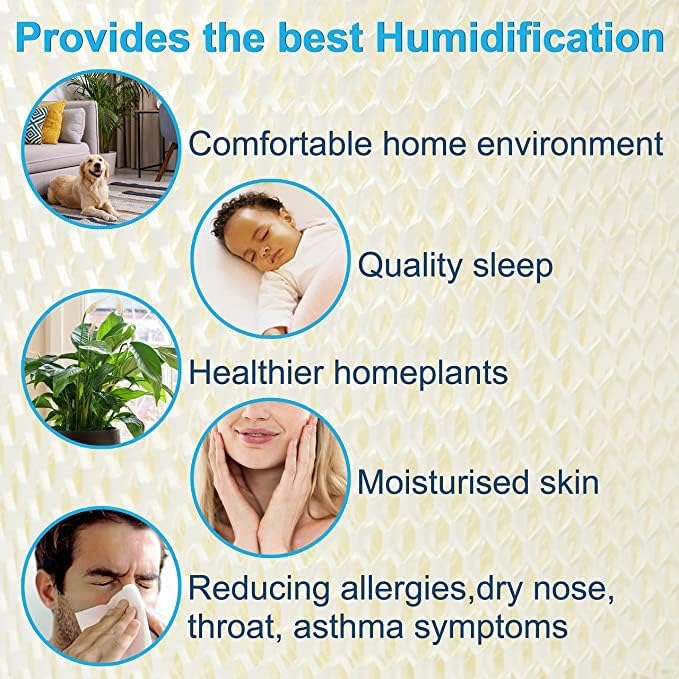 HQRP 2-Pack Humidifying Filter Compatible with Sharp KC-C70U, KC-C100U, KC-C150U, KC850U, KC860U Humidifier, FZC100MFU Replacement