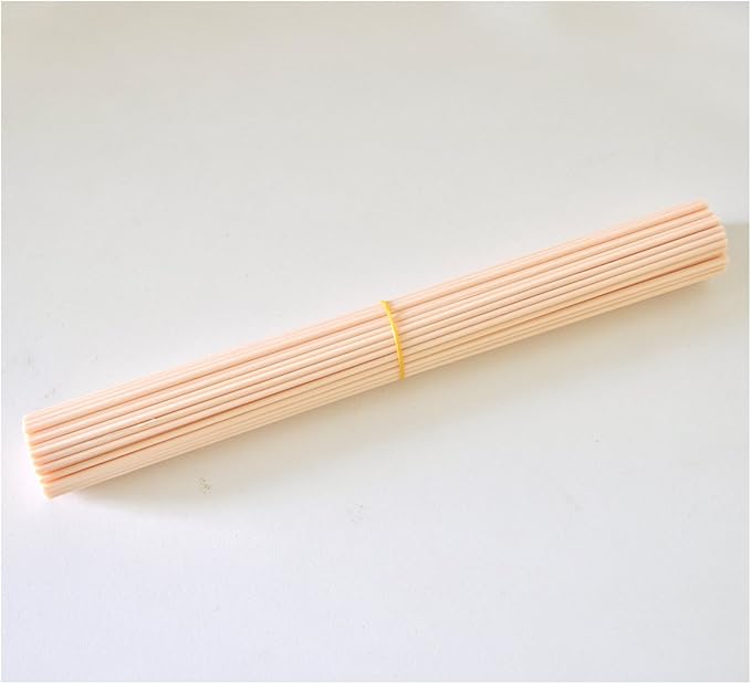 100 Pieces Fiber Reed Diffuser Replacement Refill Sticks (10" x 3mm, Beige)