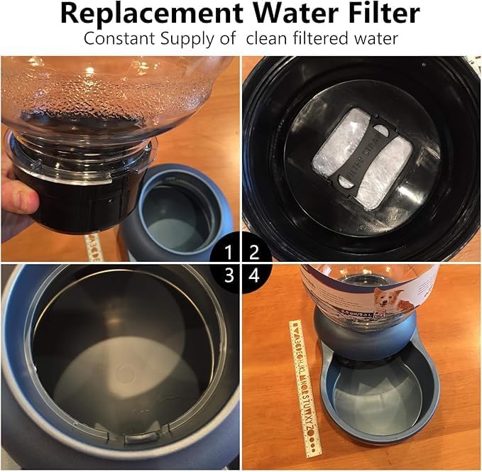Water Fountain Filters Replacement for Dog, Pet Water Filter Compatible with Petmate Replendish Mason Gravity Waterers, Filter for Automatic Waterer Bowls Dog Water Dispenser- 8Pack