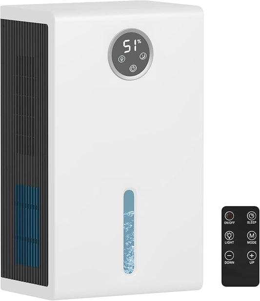 Dehumidifier for Home for Bedroom with 1000 sq.ft 120 OZ Water Tank,Dehumidifiers for Bathroom Basement with Remote Control,Auto Shut Off,Touchscreen,7 Colors LED Light