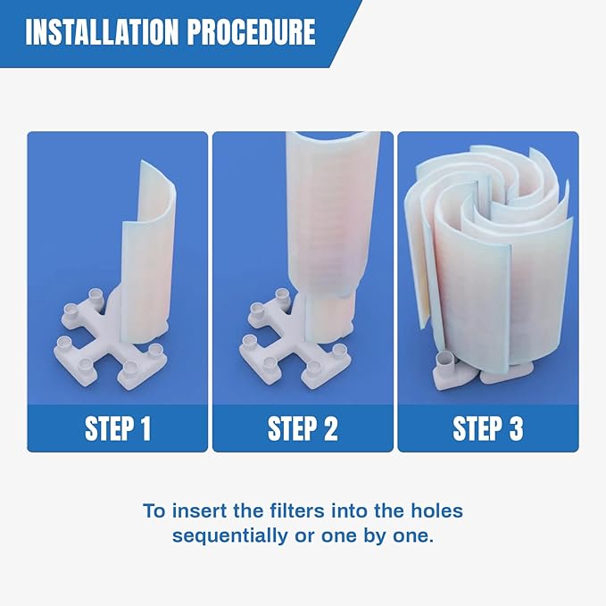 PFS3672 DE Grid Filter Compatible with FC-9560, FS-2006, DEX7200DA, DEX7200DS, 72 Sq.Ft DE Grid Swimming Pool Filter Cartridge, 7 Full + 1 Partial