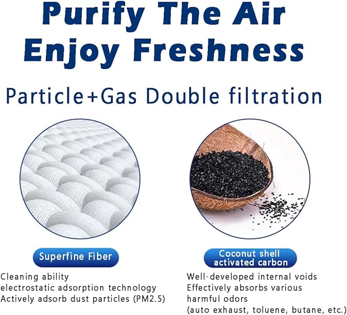 CF10140 Cabin Air Filter with Activated Carbon Compatible with Nissan Altima/Maxima/Murano/Sentra/X-Trail, Infiniti FX35/FX45/G35, Mitsubishi Eclipse/Lancer/Outlander/RVR - 27277-4M400