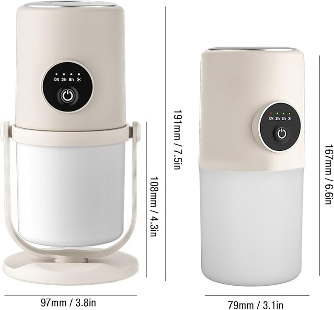 Portable Mini Humidifier, 300ML Cool Mist Humidifiers with Stand, Quiet USB Desktop Humidifier with 2 Mist Mode for Baby Bedroom Travel Office Home, Quiet Mini Humidifiers(Beige)