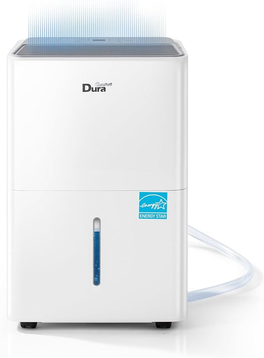 DuraComfort Dehumidifier for Basement,Up to 2500 Sq.Ft Small to Middle Rooms,Max to 35 Pints, Energy Star Certified Dehumidifiers,2024 New Model,White