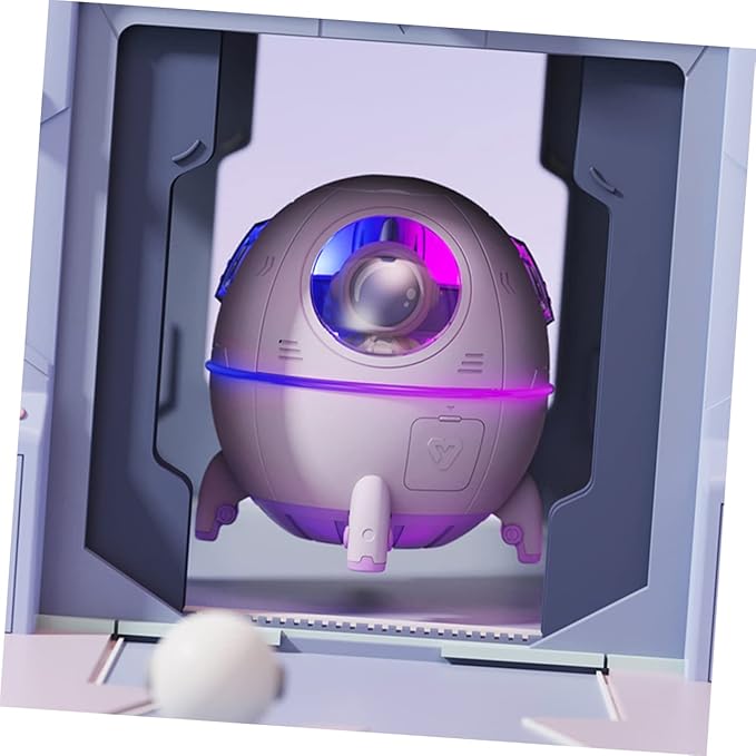 KICHOUSE Humidifiers Spaceship Design Car Diffuser Humidifier Night and Girls Room