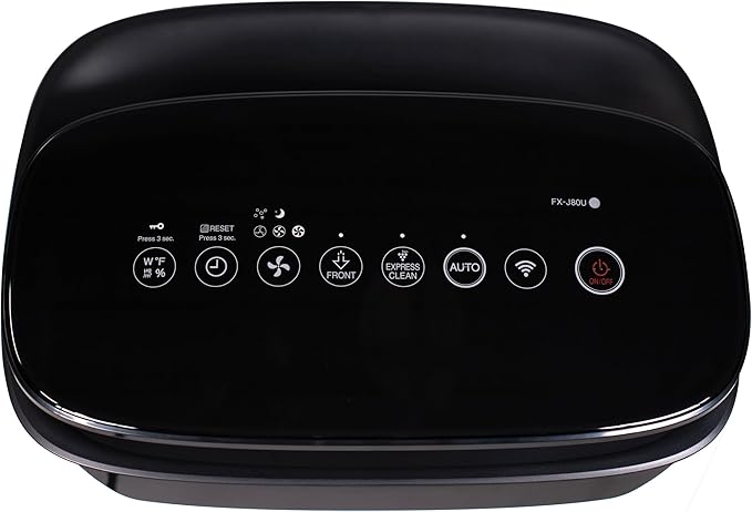 SHARP Smart Air Purifier for XL Rooms – Covers up to 2,430 sqft in one hour, Compatible w/Alexa, True HEPA Filter Air Purifier for Living Room, Dust, Smoke, Pollen - FXJ80UW