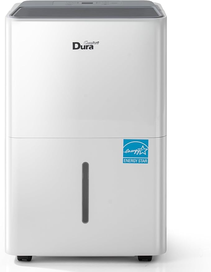 DuraComfort Dehumidifier for Basement,Up to 2500 Sq.Ft Small to Middle Rooms,Max to 35 Pints, Energy Star Certified Dehumidifiers,2024 New Model,White