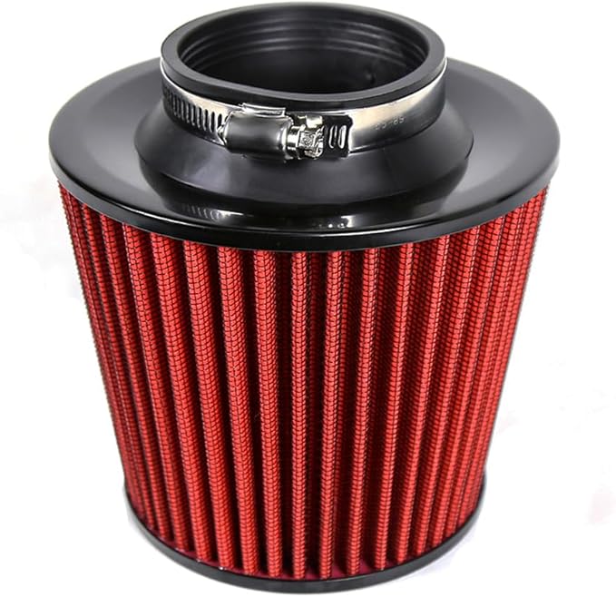 Kyostar Universal Red 3.5 Inch 89mm Air Intake Cone Filter Replacement Quality Dry Air Filter