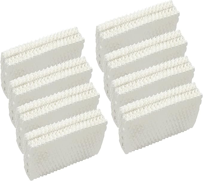 Replacement Humidifier Filters, Compatible with Equate EQWF813 PCWF813 Relion RCM832 RCM-832N Protec RWF813 EQ-2119-UL PCCM-832N Cool Mist Humidifiers Wick Filter (8 Pack)