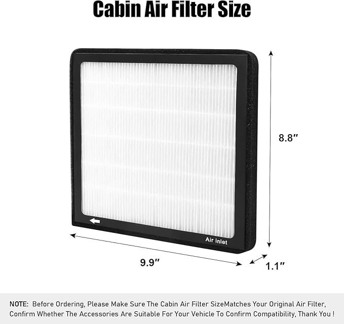 CF10735,Cabin Air Filter with activated carbon particle for Hyundai,2011-2016 Equus,2009-2016 Genesis,2019-2020 Santa FE.Genesis,2019-2022 G70,2017-2022 G80,G90,GV70,GV80.KIA,K900,Stinger,Telluride.