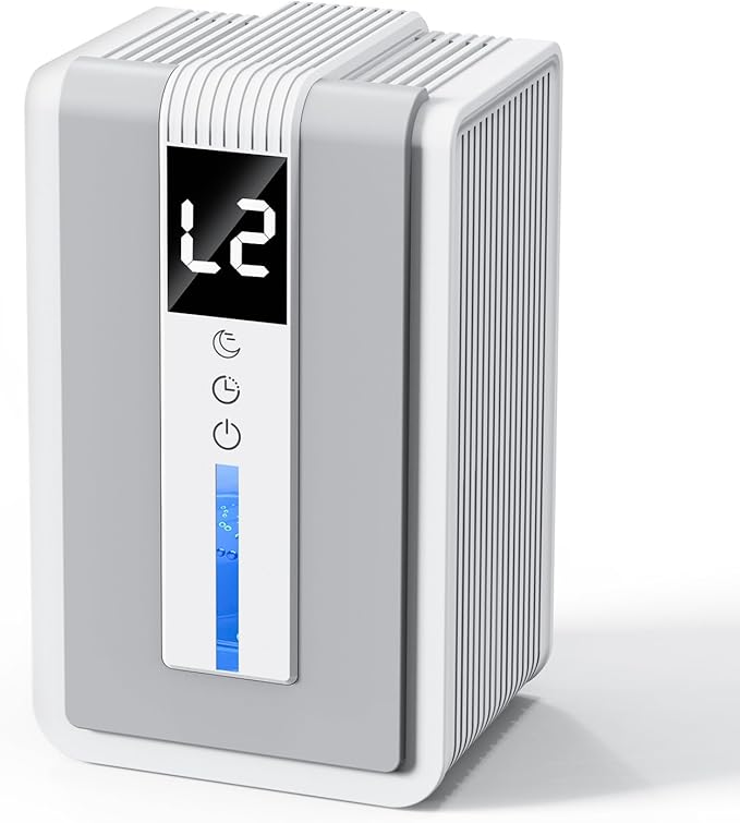 Dehumidifiers for Home, 42 OZ (400 sq.ft) Small Dehumidifier with Timer, Auto Shut Off, Auto Defrost, 7 Colors LED Light, Quiet Energy Saving Dehumidifier for Bedroom, Bathroom, Basement, Closet, RV