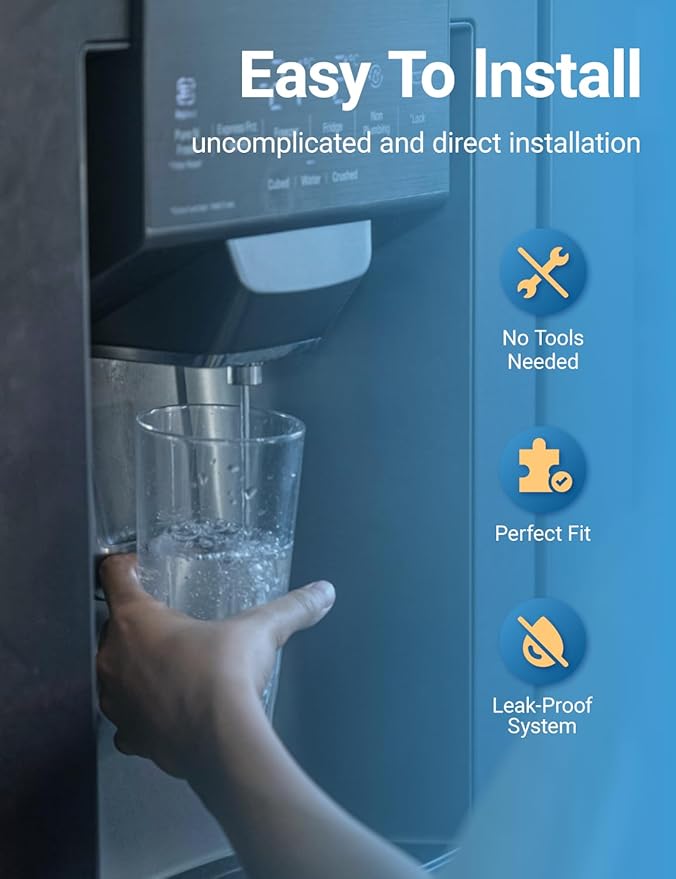 HAF-QIN/EXP Water Filter Replacement for samsung Haf-qin DA97-17376B RS27T5200SR RS22T5201SR RF27T5241SR RF23M8070SG DA97-08006C Rf28T5001SR RF27T5201SR RF27T5201SG Water Filter,3 pack,by Cobectal