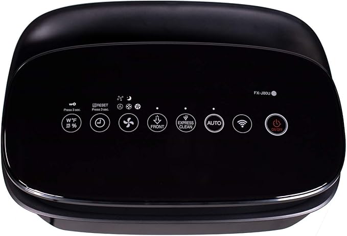 SHARP Smart Air Purifier for XL Rooms – Covers up to 2,430 sqft in one hour, Compatible w/Alexa, True HEPA Filter Air Purifier for Living Room, Dust, Smoke, Pollen - FXJ80UW