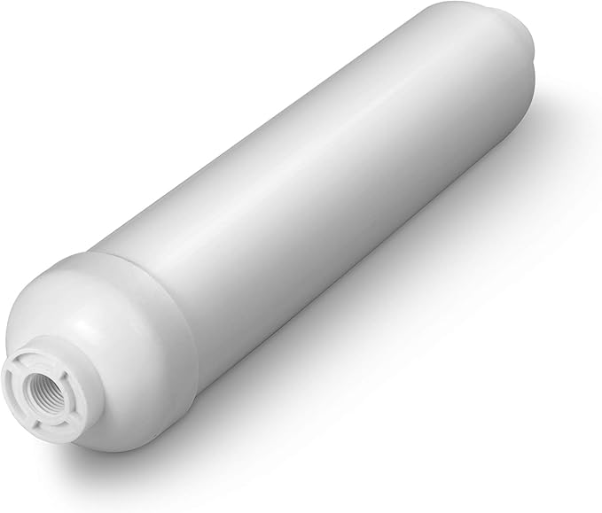 10-inch Universal Alkaline in-line Water Replacement Filter - PH Enhancer, and Re-Mineralizer – Post Filter for Under-Sink or Reverse Osmosis System - Restore Essential Minerals