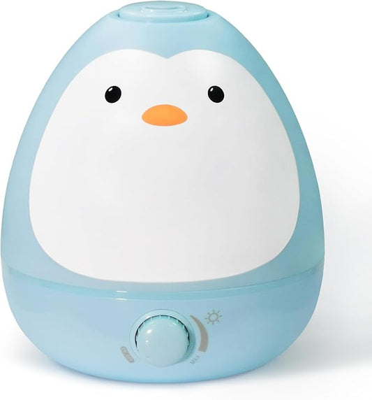Earnest Living Baby 3-in-1 Cool Mist Humidifier with Essential Oil Diffuser + Nightlight, BPA Free Humidifier for Kids Bedroom, Nursery + Large Rooms, Whisper-Quiet, Auto Shut Off