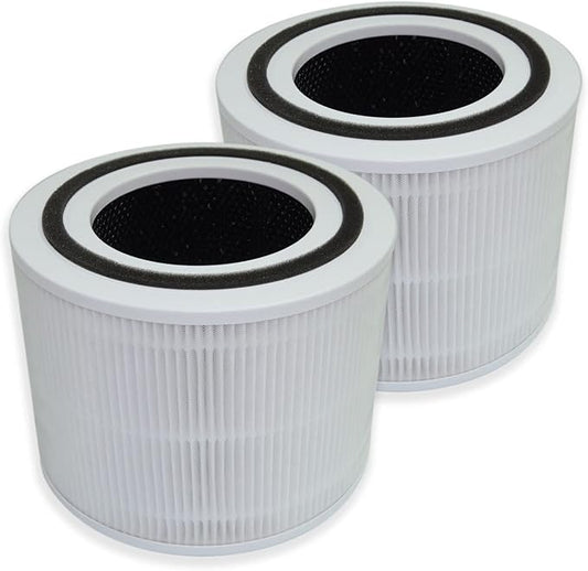 PUREBURG Replacement Filter Compatible with CLEVAST CL-AP220 AP220 Air Purifier,2-Pack H13 HEPA Activated Carbon 2-in-1 3-Stage Filtration Air Clean Dust VOCs
