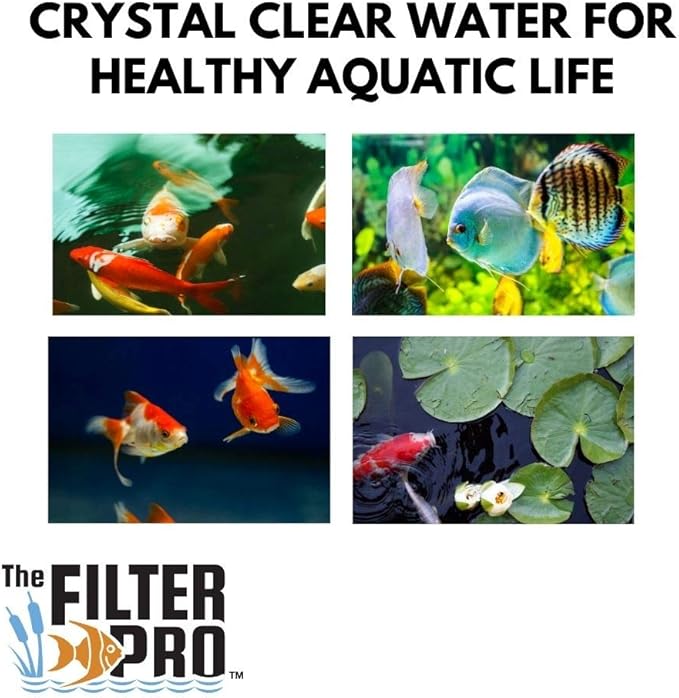 Green Coarse Filter Media, 2" Thick, 12" x 12" Pads, 6 Pack, Perfect for Aquariums, Ponds or Water Gardens, Made in USA
