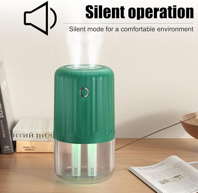 Small Humidifier,400ml Bedroom Night Lights Humidifiers Silent Operation with Colorful Night Light & Silicone Sealing Ring for Car Travel Office Bedroom