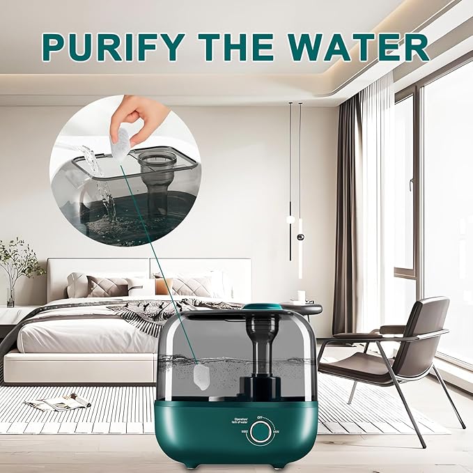 Demineralization Cartridge for Ultrasonic Humidifiers – 12-Pack Humidifier Filter Replacements, Humidifier Cleaner, Humidifier Cleaning Fish& Fish Tanks, Purifies Water, Prevents Hard Water Build Up