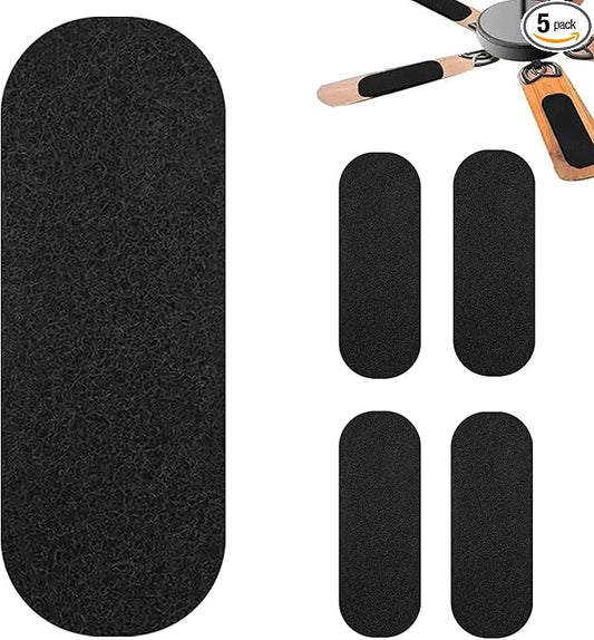 5-Pack Ceiling Fan Filters for Blades, Ceiling Fan Air Purifier Pads, Coconut Carbon Universal Air Filter, Ceiling Fan Blade Filters for Common Household Contaminants (10 * 3.5 * 0.12”)