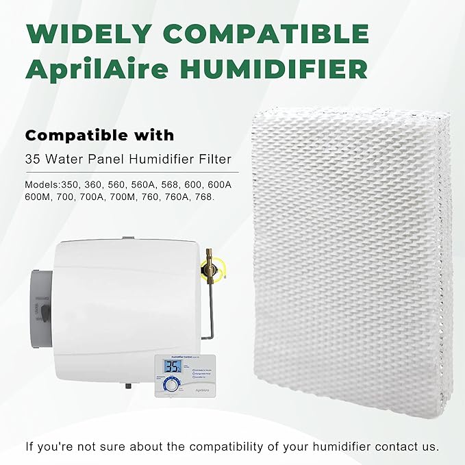 35 Water Panel Humidifier Filter Replacement for Apr Ilaire 600/700 Series – Reinforced Aluminum Mesh,Compatible with 300/350/560/760A – Model #35 Evaporator Pad for Whole House Humidifiers