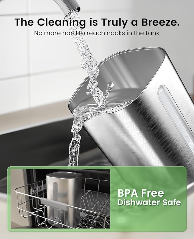 Stainless Steel Humidifier, Easy to Clean Humidifier, Dishwasher Safe Humidifiers, Cool Mist Humidifiers for Bedroom