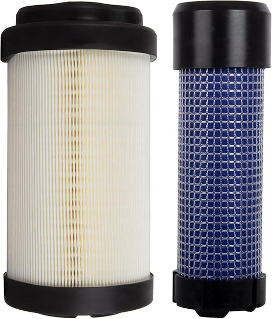 LVU34503 LVU34504 Primary and Secondary Air Filter Compatible with John Deere 1023E 1025R 2025R 2026R, 2400 2700 2750 Precisioncut, 2550 Triplex Mower Inner and Outer Filters Set of 2